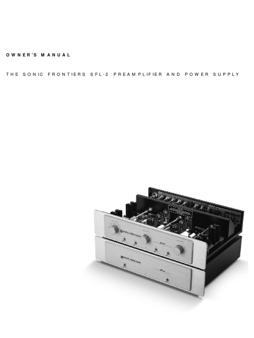 Sonic Frontiers Sonic Frontiers SFL-2 owner's manual