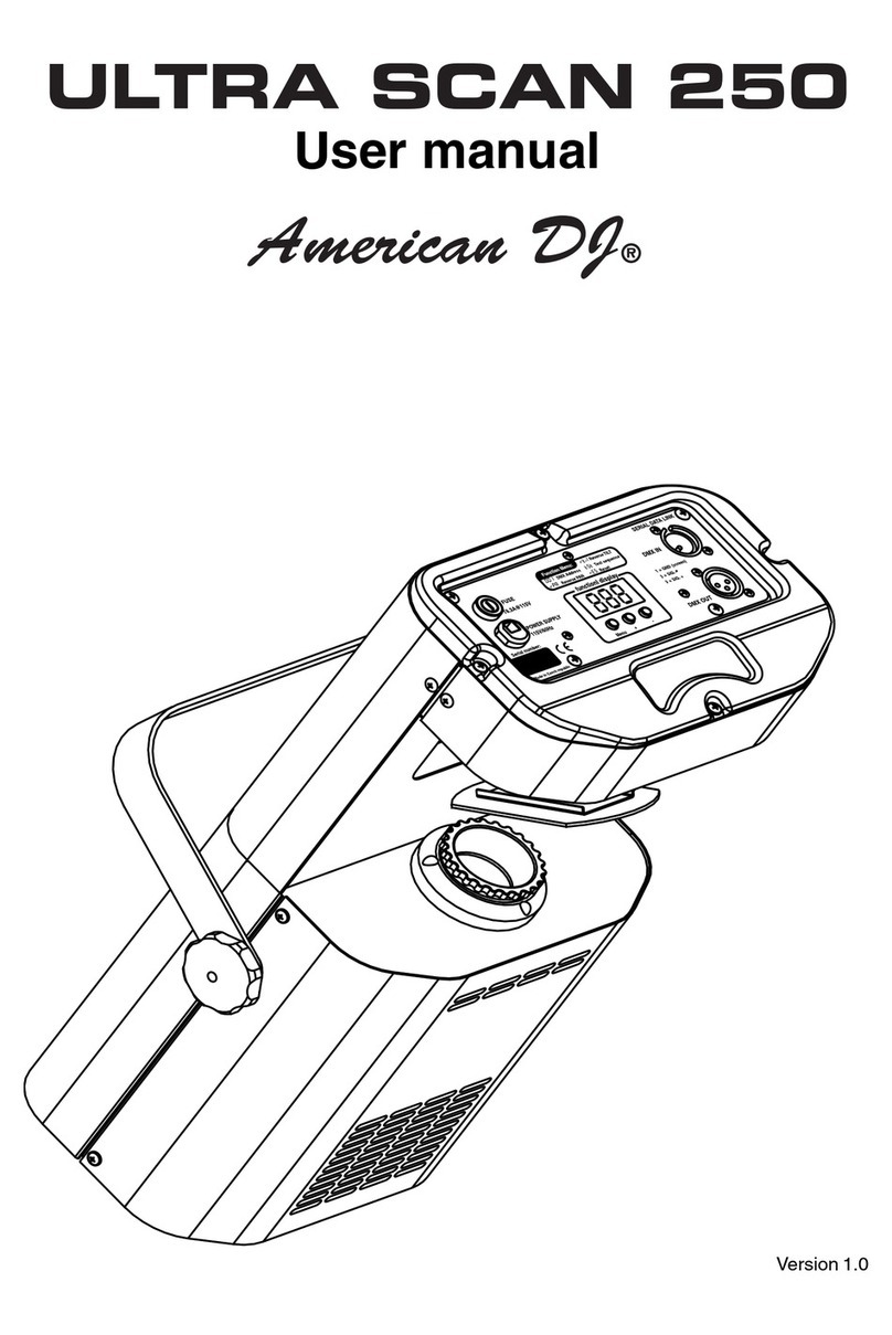 American DJ ULTRA SCAN 250 user manual