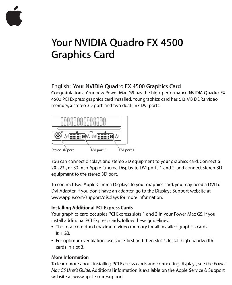 Nvidia FX4500 - Apple MAC Pro QUADRO FX 4500 Video Card... User manual