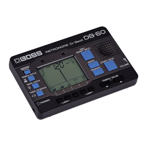 BOSSCO DB-60 Dr.Beat owner's manual