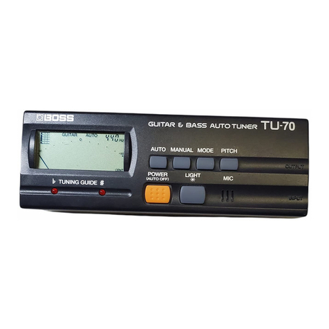 BOSSCO TU-70 owner's manual
