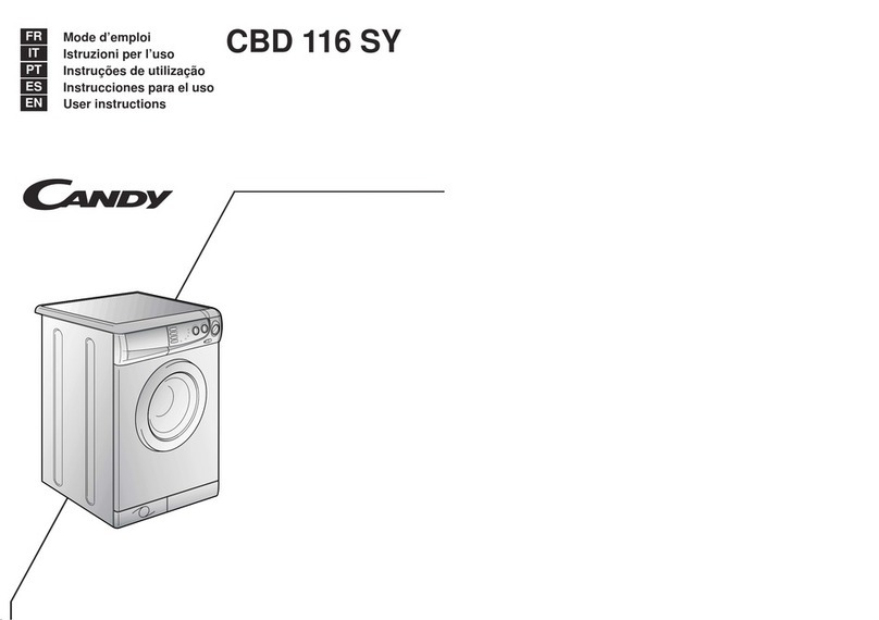 Candy CBD 116 SY User instructions