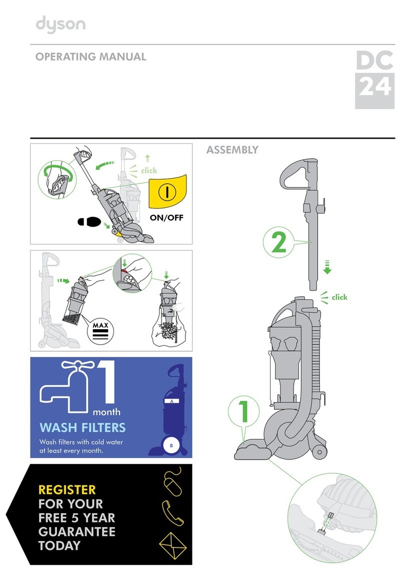 Dyson DC24 Blueprint Limited Edition User manual