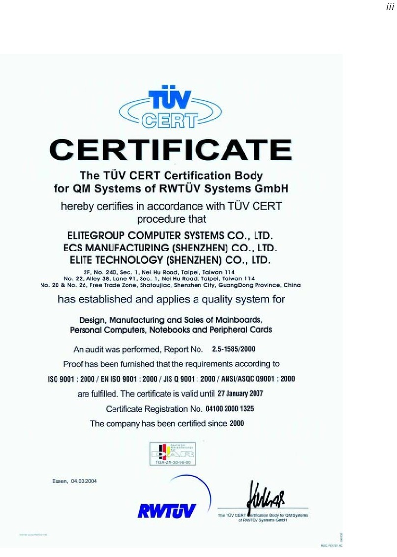 ECS 661GX/800-M7 (V3.0) User manual