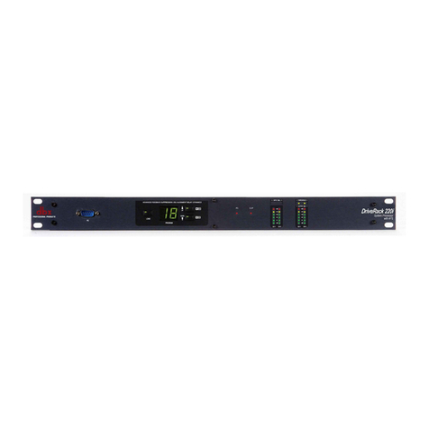 dbx DriveRack 220i User manual