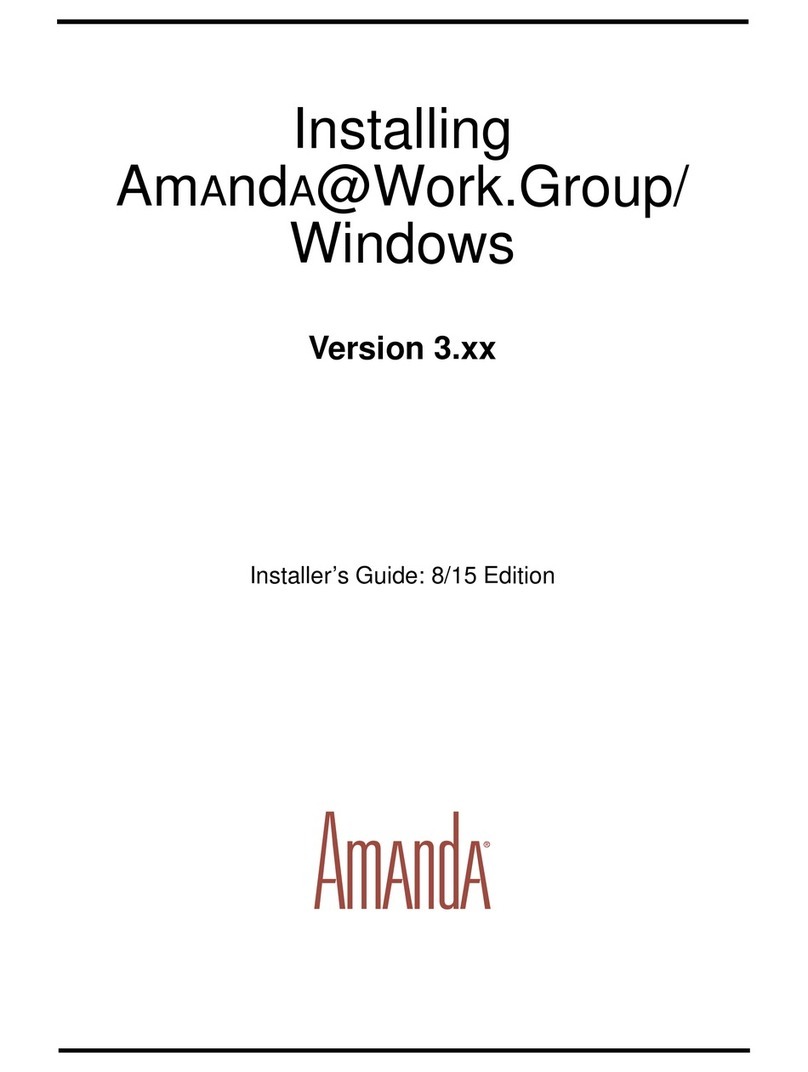 Amanda Amanda@Work.Group/Windows Version 3.xx Installer's guide Amanda Amanda@Work.Group/Windows Version 3.xx Installer's guide