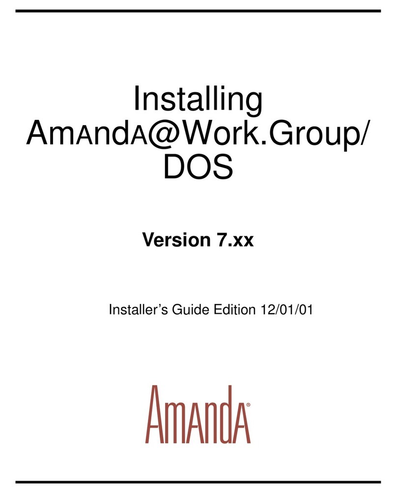 Amanda Amanda@Work.Group/DOS Version 7.xx Installer's guide