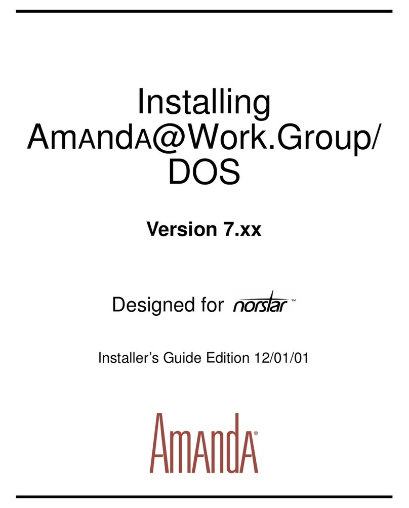 Amanda Amanda@Work.Group/DOS Version 7.xx Installer's guide