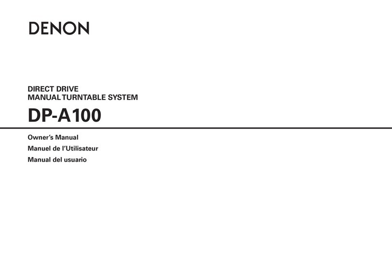 Denon DP-A100 User manual