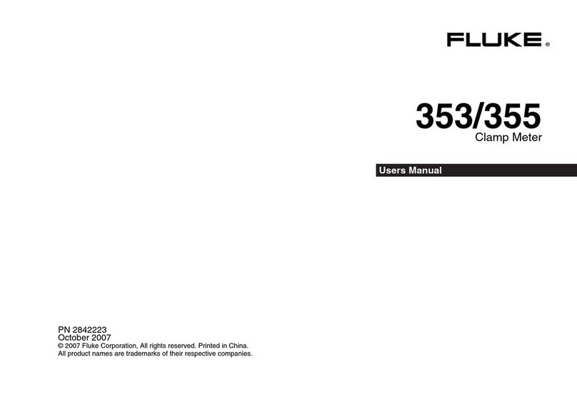 Fluke 353 User manual