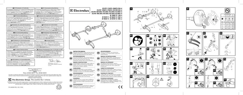 Electrolux ELITE 3825/38 cc instruction manual