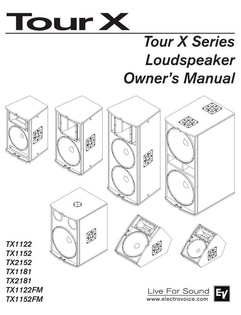 Electro-Voice Tour X series User manual
