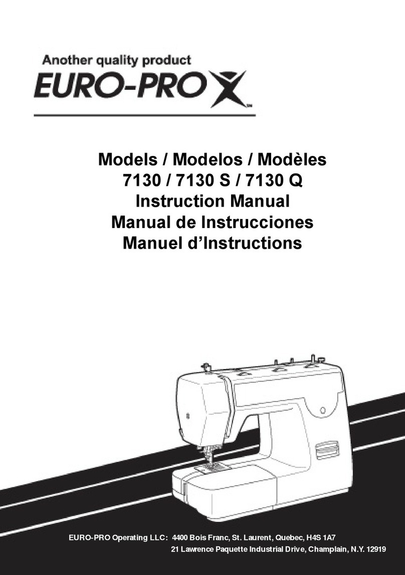 EUROPRO 7130 S instruction manual