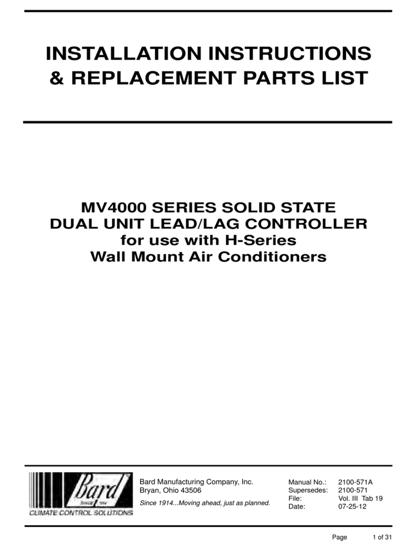 Bard MV4000 SERIES User manual