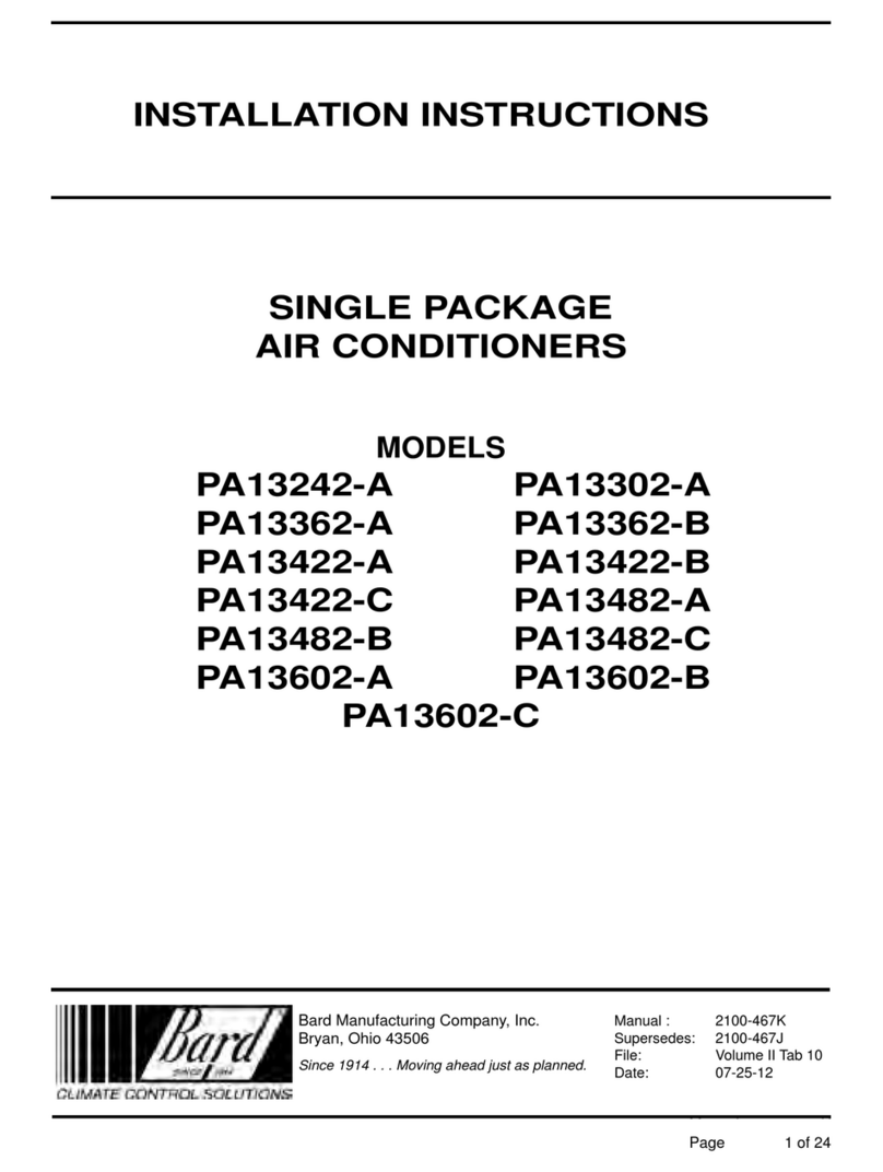 Bard PA13242-A User manual