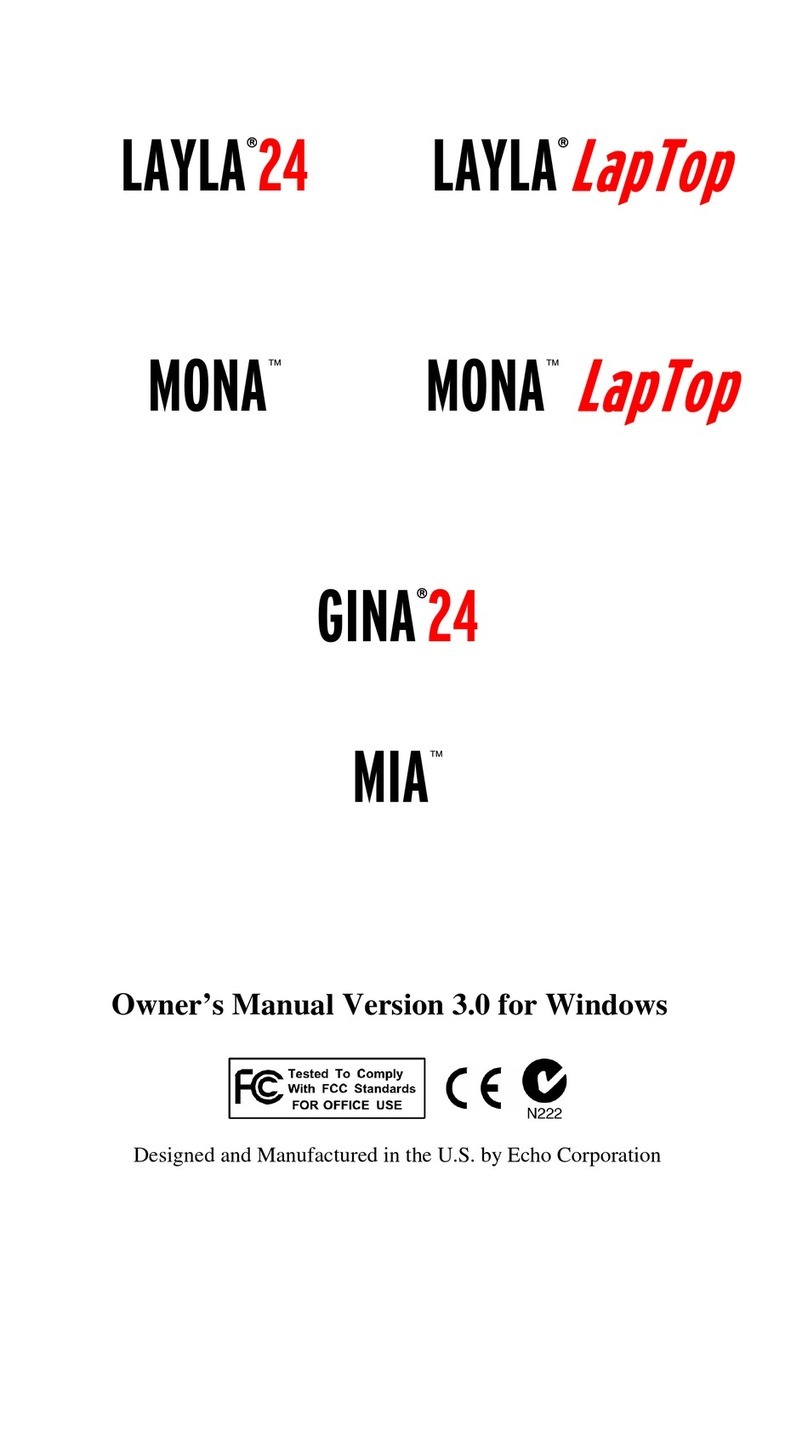 Echo LAYLA24 owner's manual