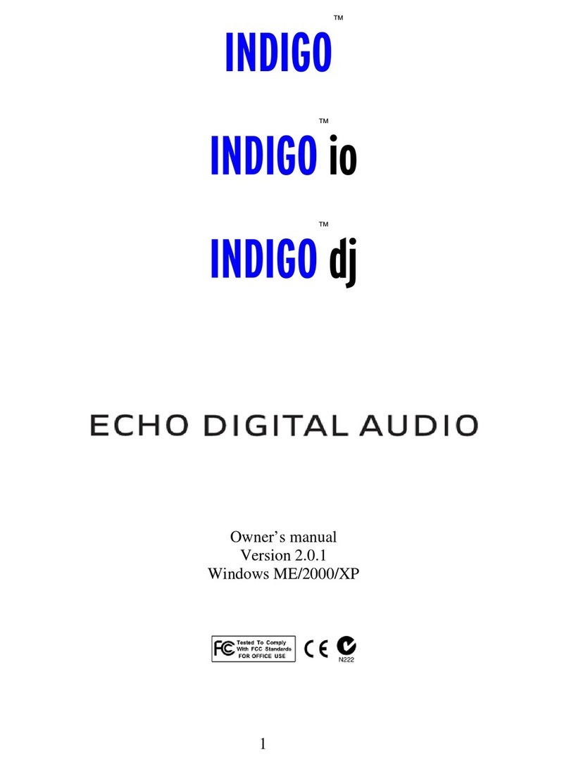 Echo Indigo dj User manual