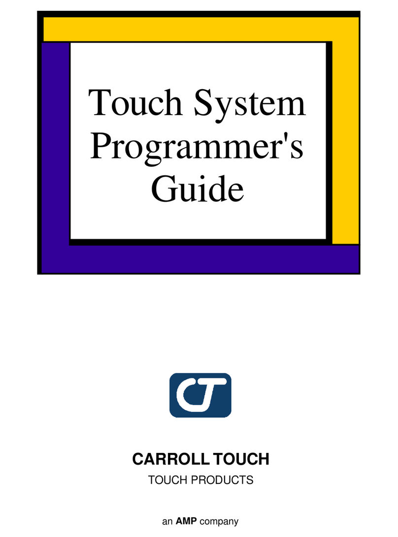 Carrol Touch TouchSystems CarrollTouch Prog Manual