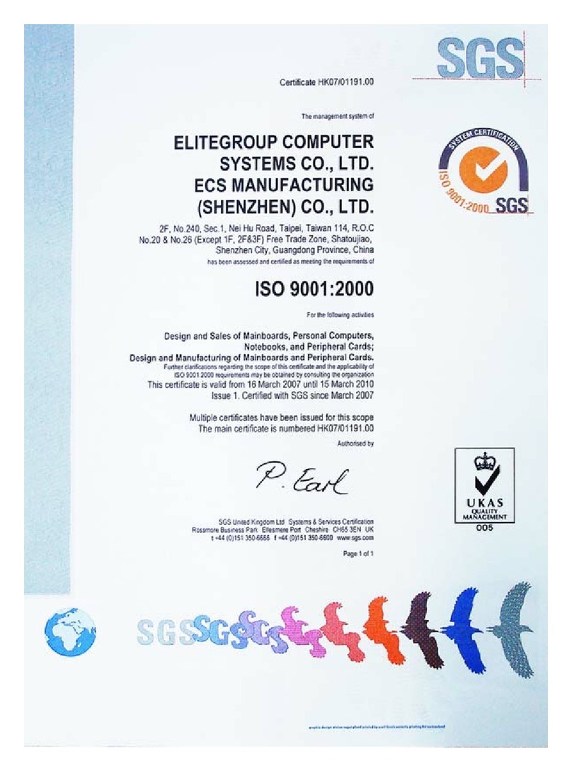 ECS 945PT-A2/1333 User manual