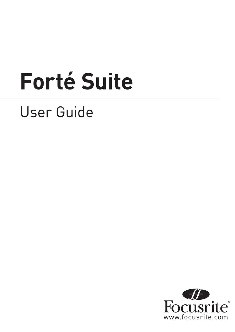 Focusrite Forte Suite User manual