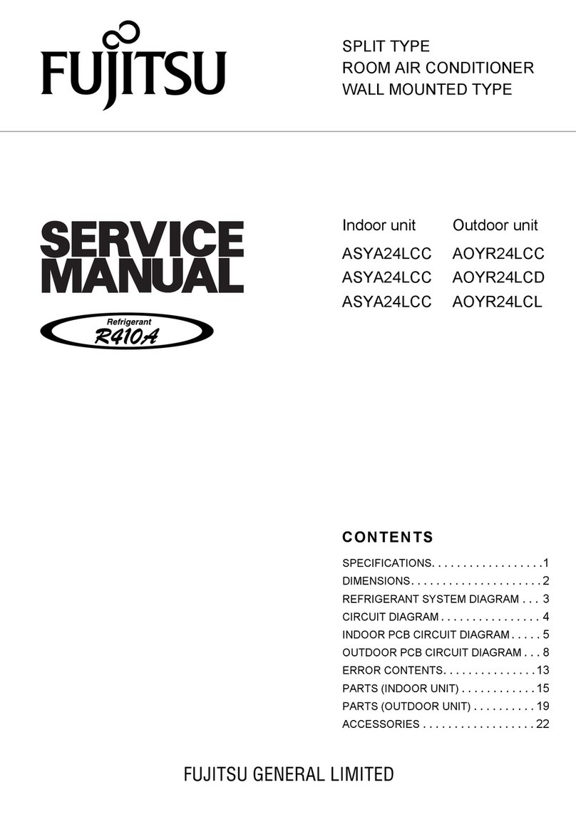 Fujitsu ASYA24LCC Service manual