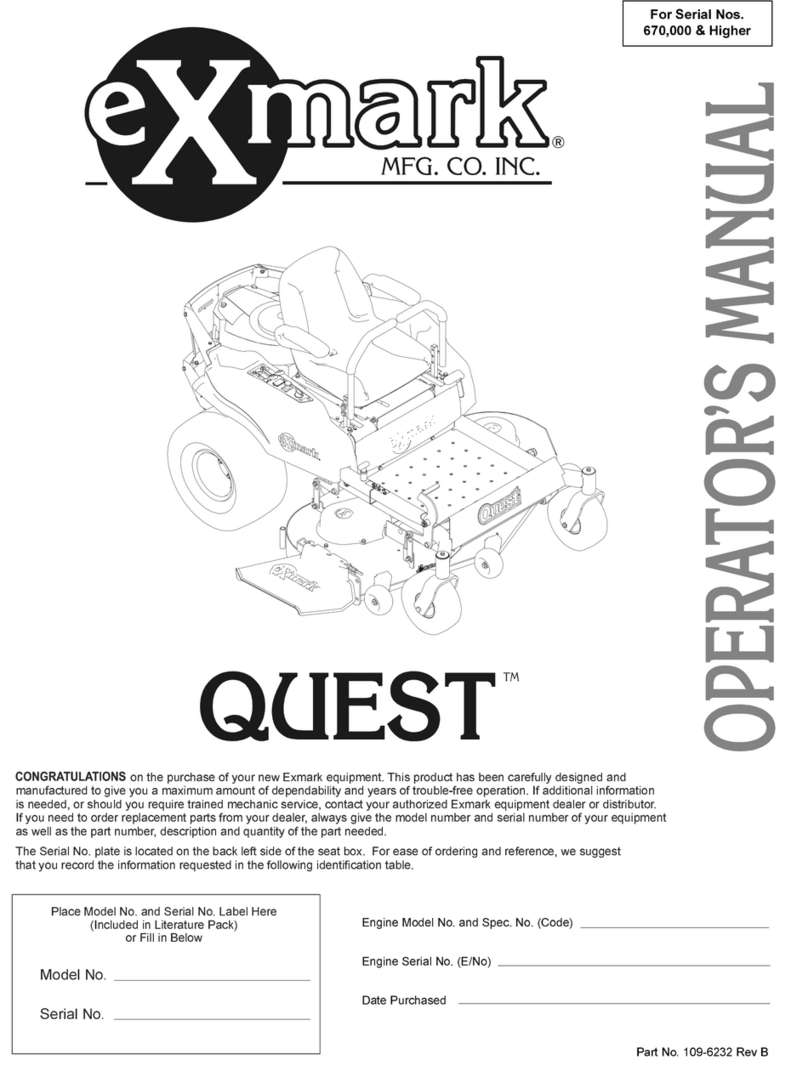 Exmark Quest QST24BE522 User manual