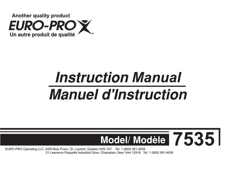 EUROPRO 7535 instruction manual