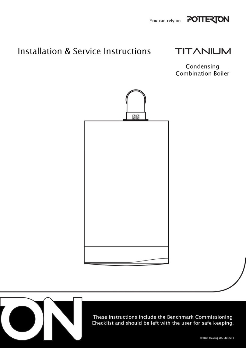 Potterton Titanium Installation and maintenance instructions