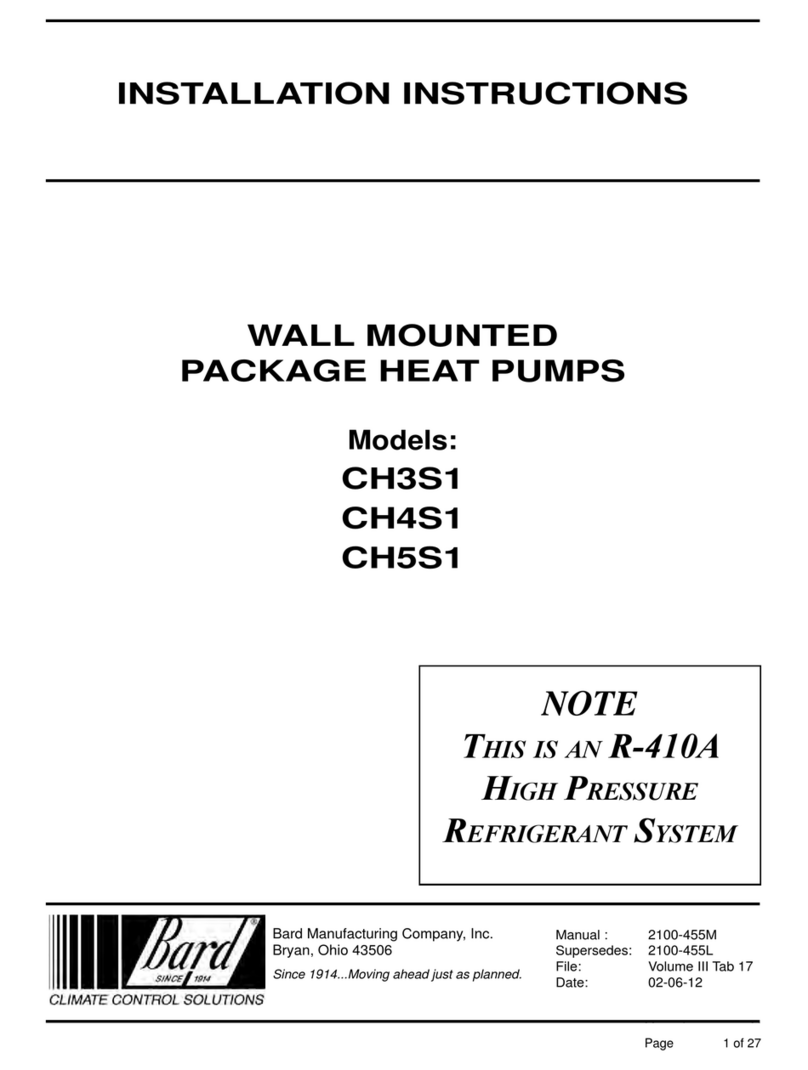 Bard CH4S1 User manual