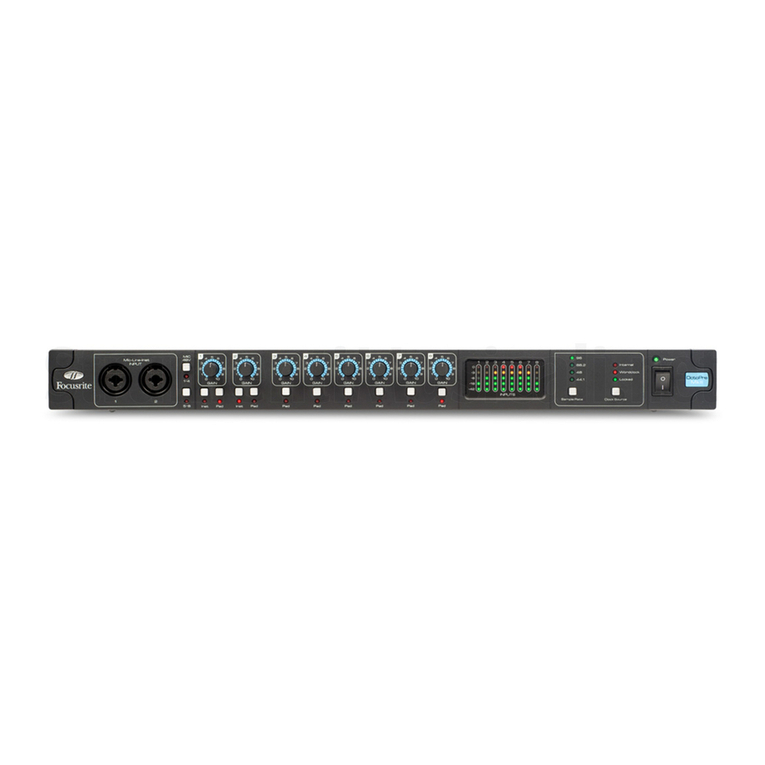 Focusrite OctoPre Digital Option Operation User manual