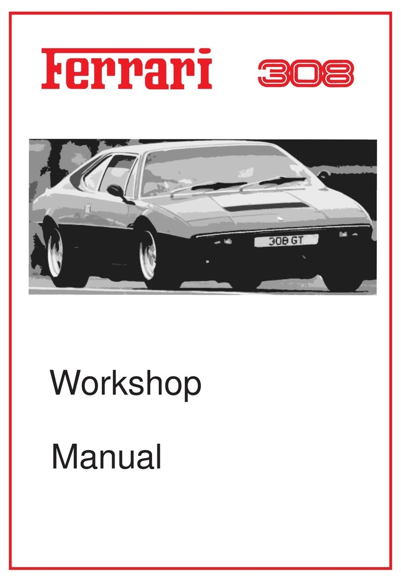 Ferrari Dino 308 GT4 Instruction manual