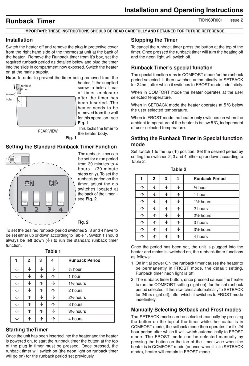 Creda ERBT User manual