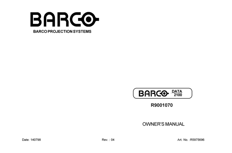 Barco DATA 2100 R9001070 User manual