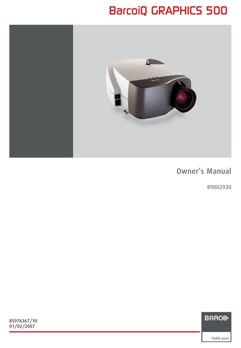 Barco BarcoiQ GRAPHICS 500 owner's manual
