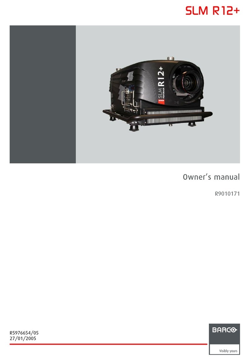 Barco SLM R12 User manual
