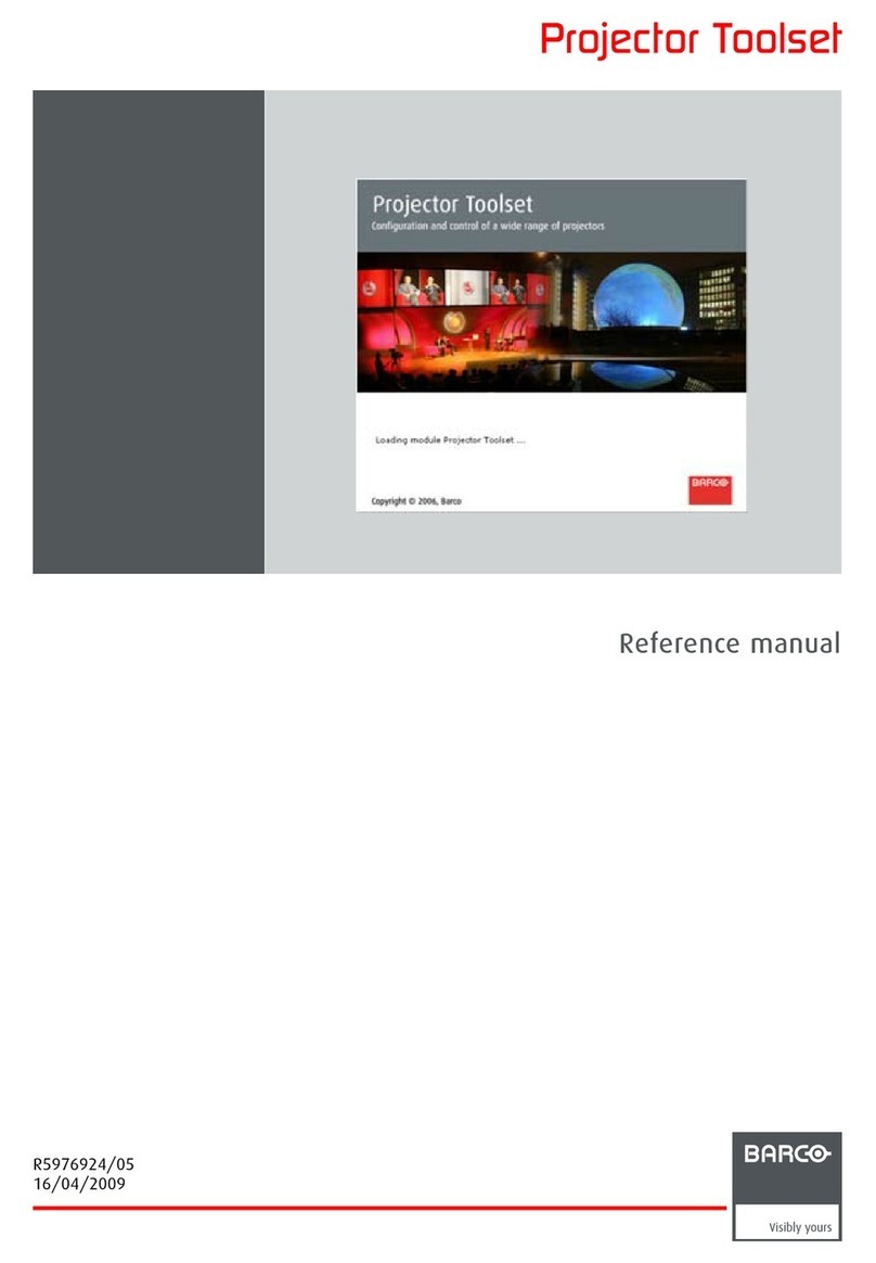Barco Projector Toolset Reference manual
