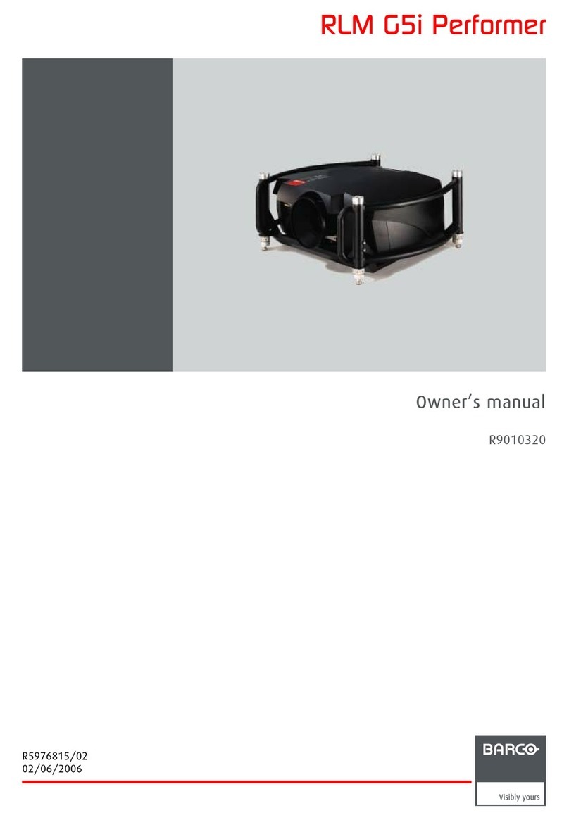 Barco RLM G5i Performer R9010320 User manual