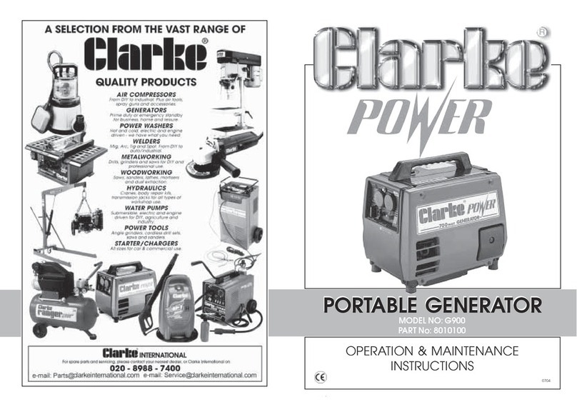 Clarke G900 Instruction Manual