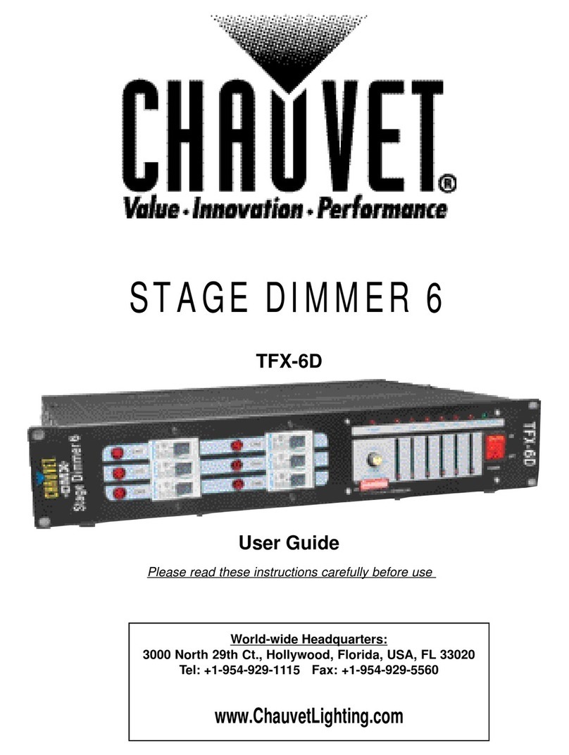 Chauvet Stage Dimmer 6 user guide