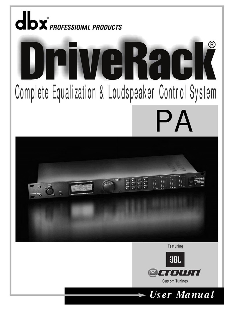 dbx DriveRack PA user manual