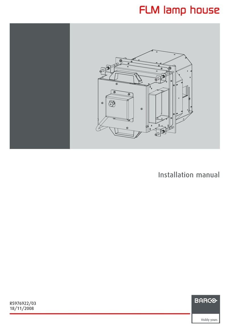Barco FLM lamp house User manual