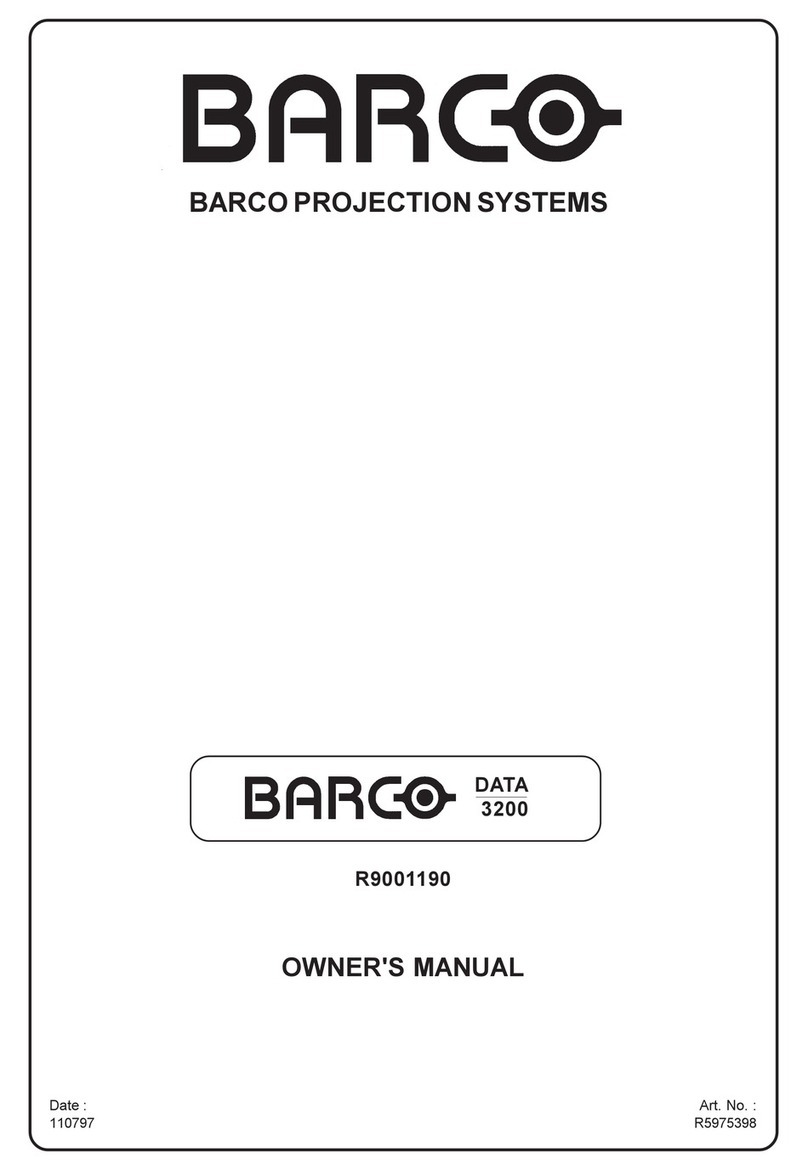Barco R9001190 owner's manual