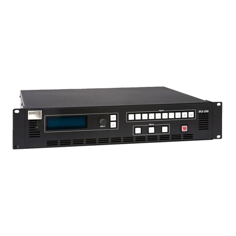 Barco DCS-200 User manual