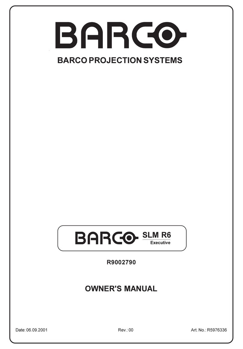 Barco R5976336 owner's manual