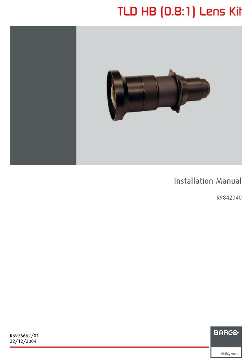 Barco TLD HB (0.8:1) installation manual