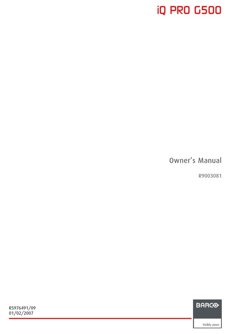 Barco iQ PRO G500 User manual