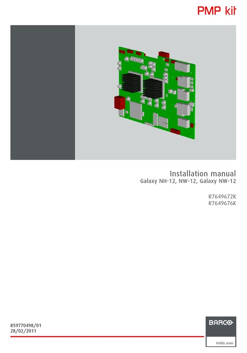 Barco Galaxy NH-12 Option installation guide
