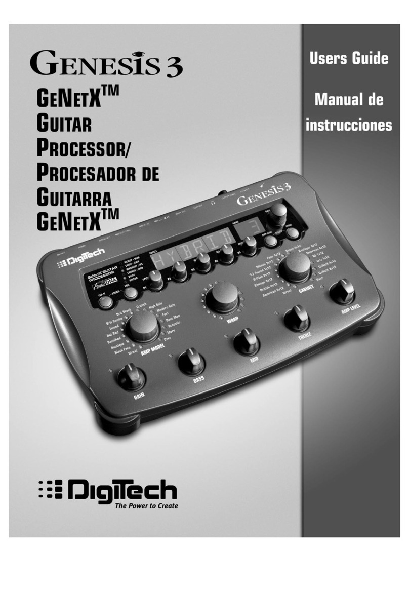 digi-tech Genesis 3 User manual digi-tech Genesis 3 User manual