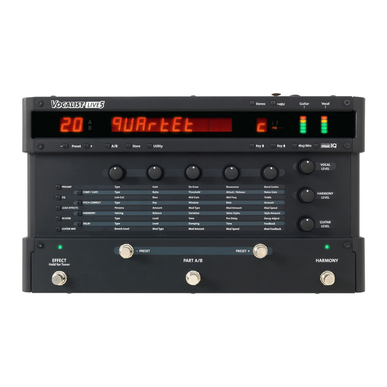 Vocalist Vocalist Live 5 owner's manual