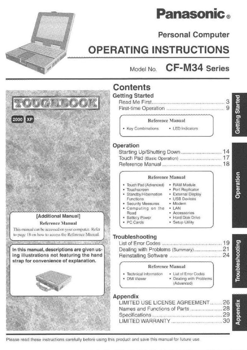 Panasonic Toughbook CF-M34RHFZQM User manual Panasonic Toughbook CF-M34RHFZQM User manual